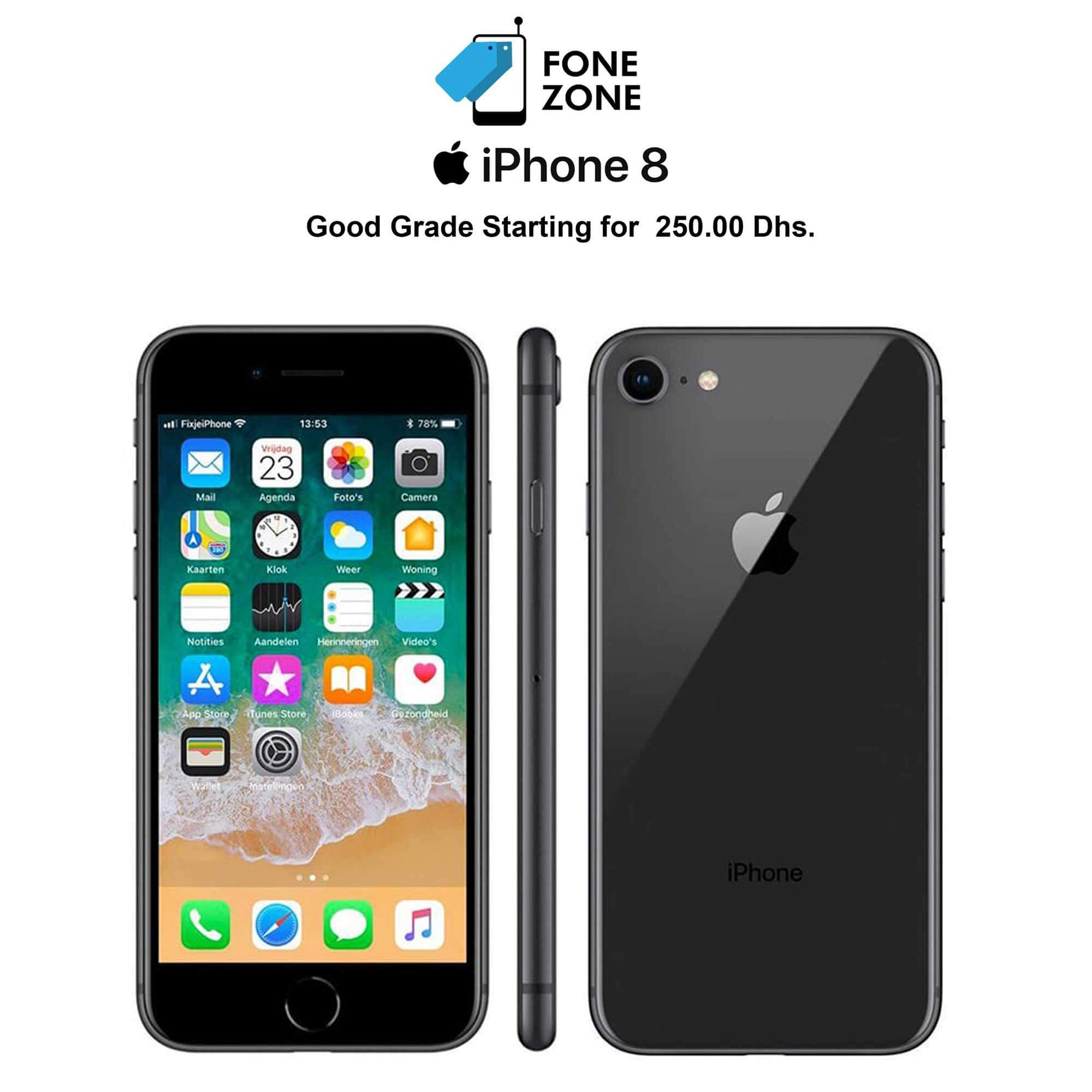 Apple iPhone 8 Good at Best Price only on Fonezone.ae