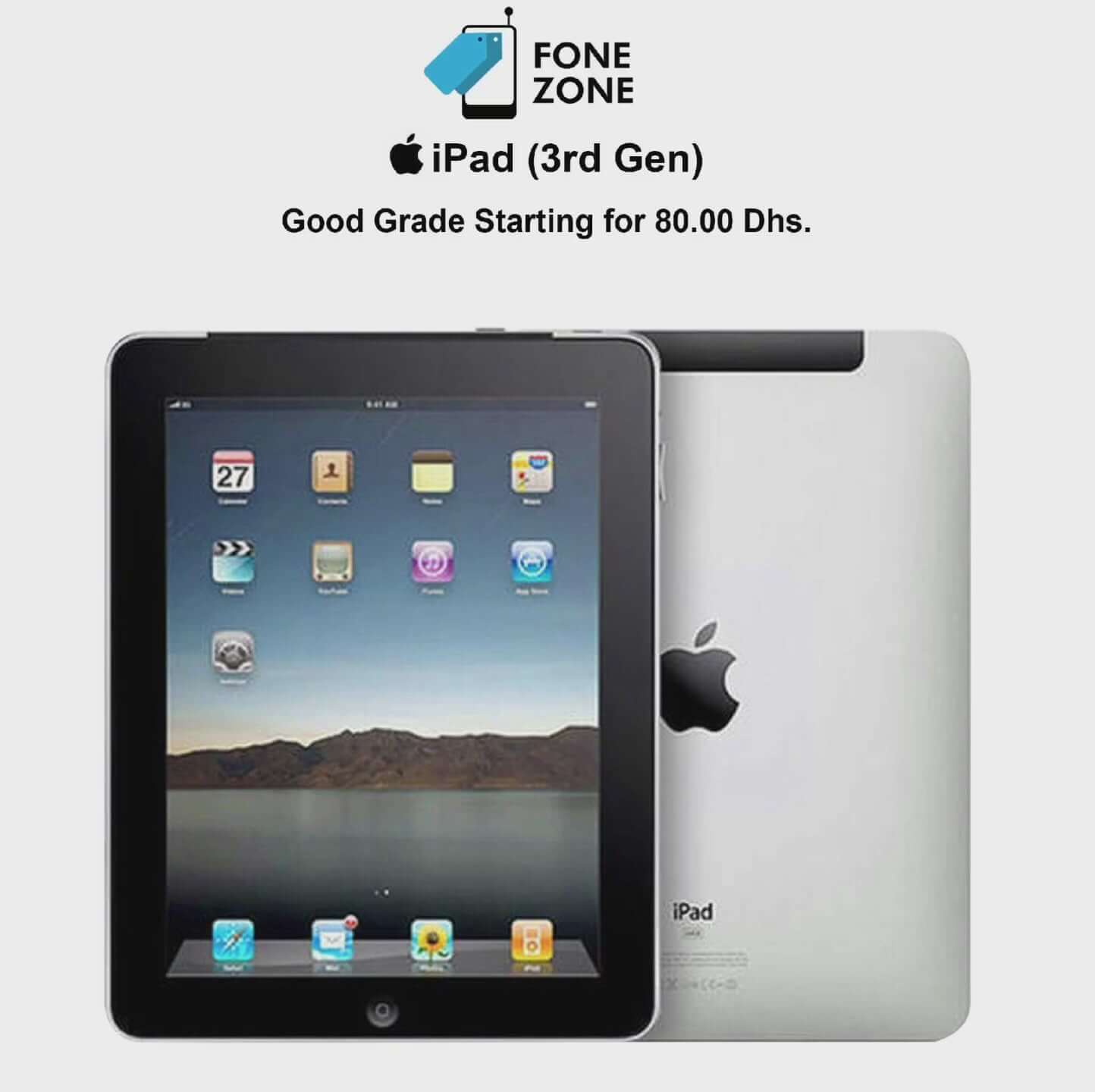 Apple iPad (3rd generation) WiFi 16GB at Best Price in UAE