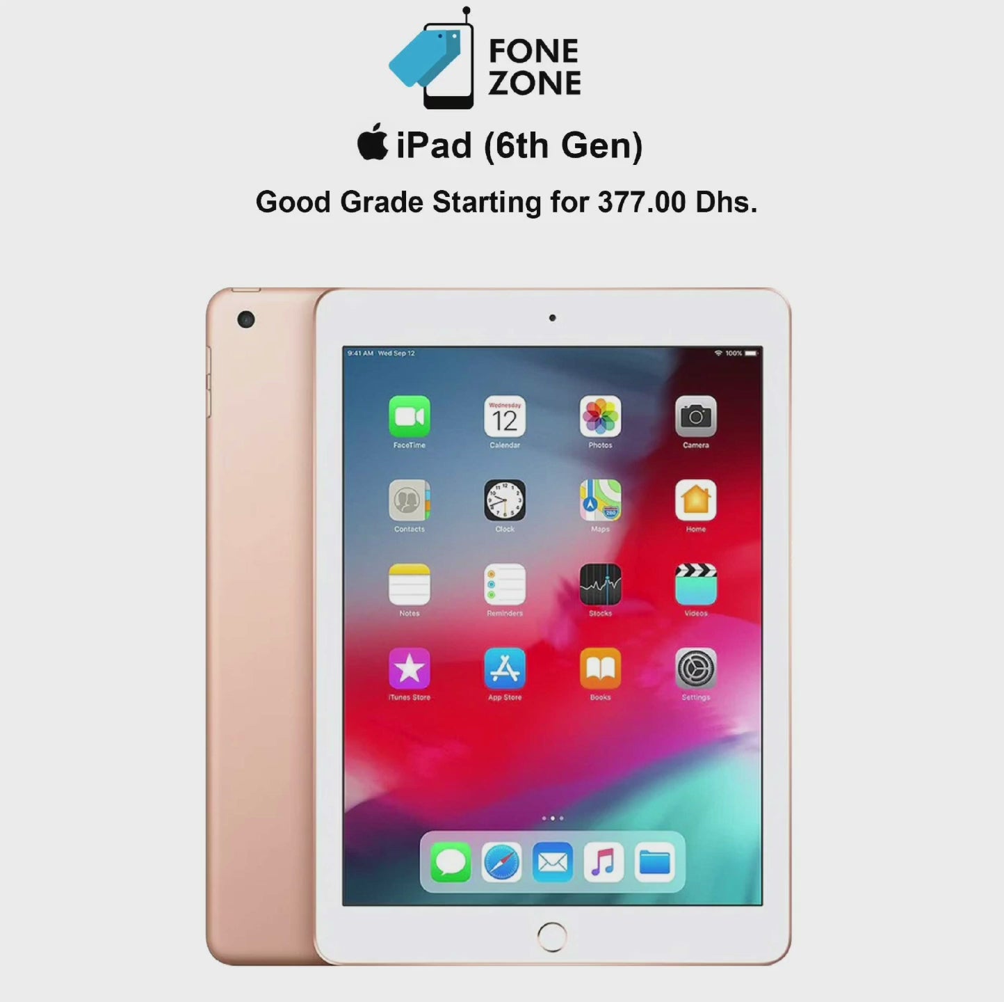 Refurbished iPad 6 – At Fonezone.ae 