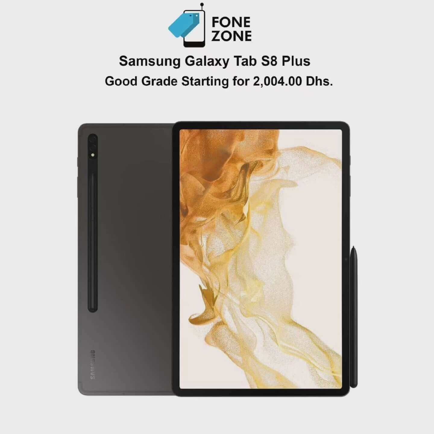Samsung Galaxy Tab S8 Plus 128GB 8GB single sim Graphite – Fonezone.ae