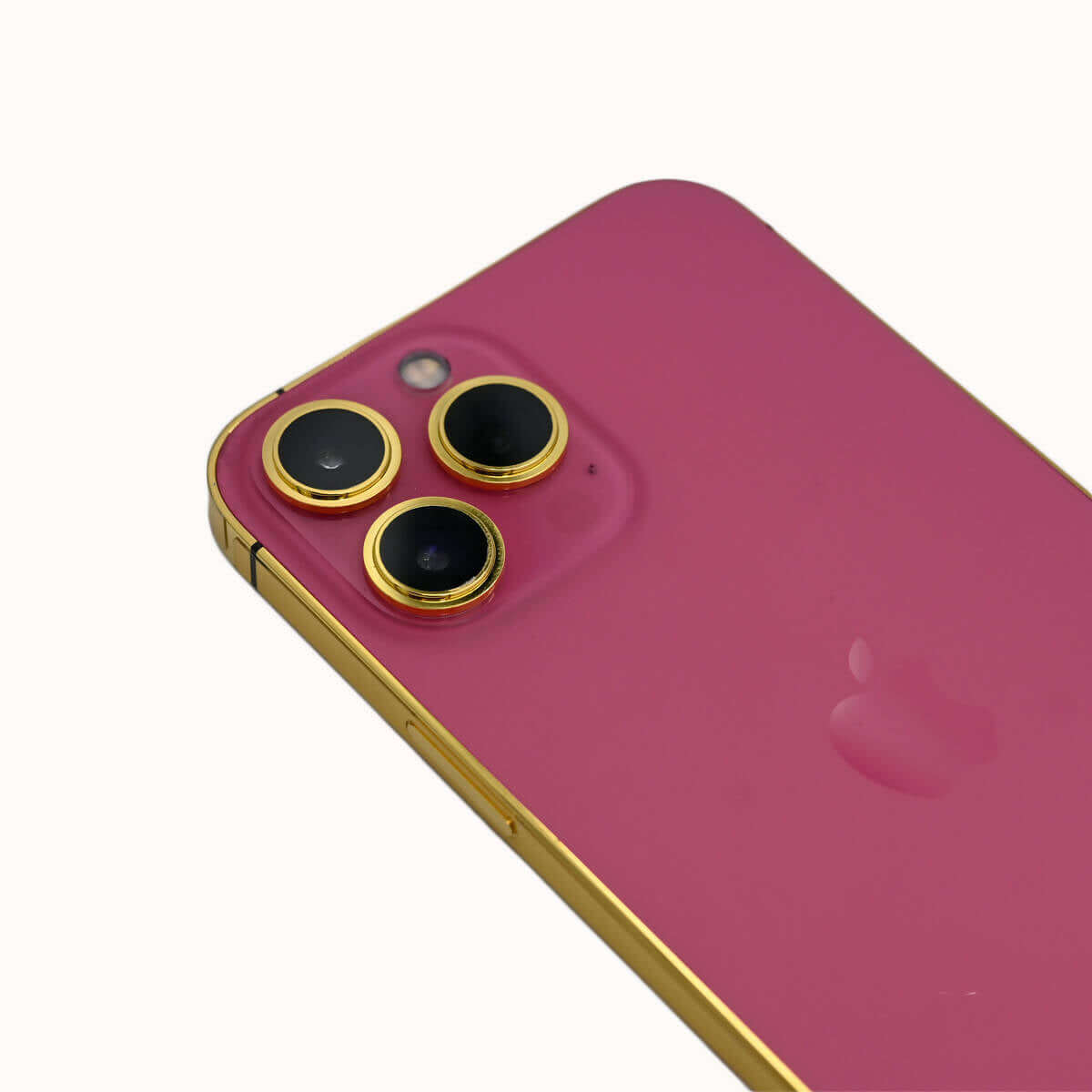 24K Gold Plated Frame Apple iPhone 13 Pro Max Pink- 128 GB | At Fonezone UAE
