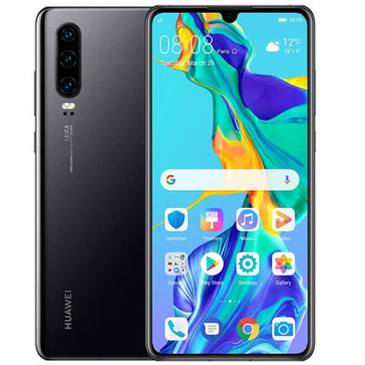 Huawei P30 Smartphone, Dual SIM, 128GB - Black