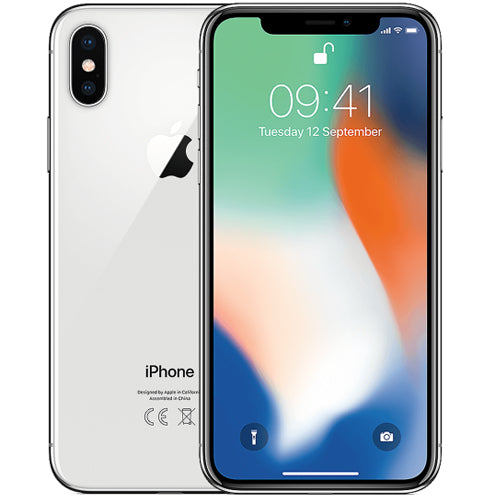 Apple iPhone X 256GB Silver (With Part Change Message)