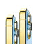 24K Gold Plated Frame Apple iPhone 13 Pro Max - Sierra Blue - 128 GB (Right Side View)