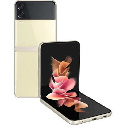  Samsung Galaxy Z Flip3 (256GB Storage, 8GB RAM) Cream in Dubai, UAE