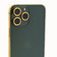 24K Gold Plated Frame Apple iPhone 13 Pro Max - Royal Green- 128 GB (Camera View)